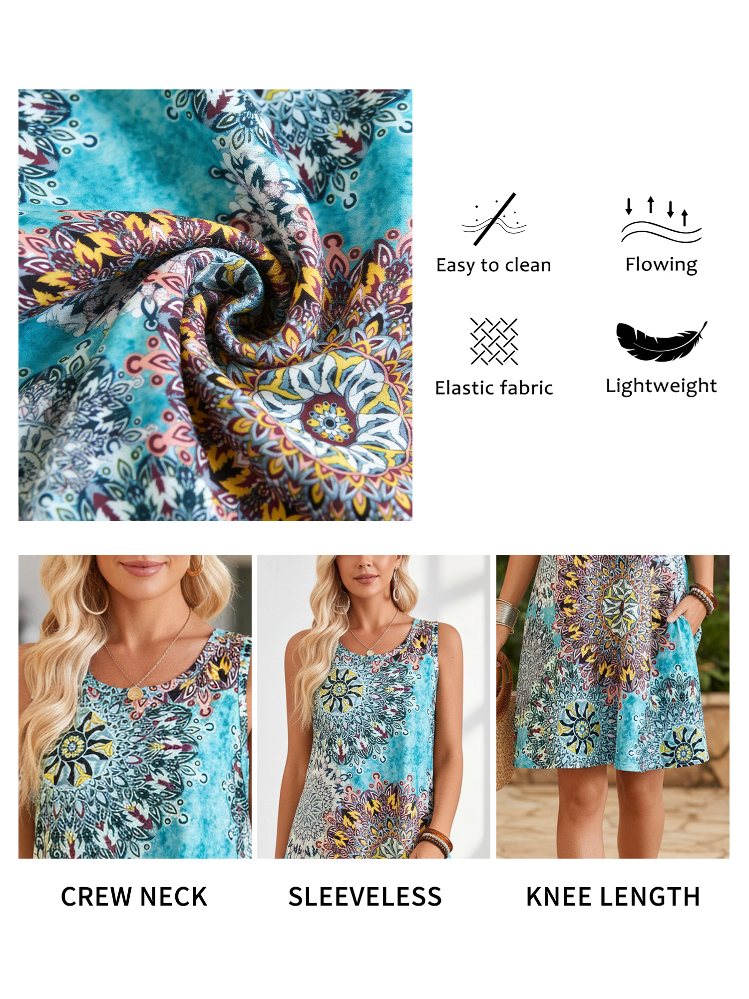 Fancyglim Women's Floral Tank Dress photo 5