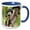 Blue/White, variant on 3drose, Capuchin Monkeys, Corcovado Np, Costa Rica - Sa22 Jgs0009 - Jim Goldstein, 11oz Mug