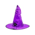 thumbnail image 2 of Light String,Battery Operated Witch Hat LED Garland With Spider Web Cutout Design,Shelf Table Accent Used For Teen Halloween Indoor Classroom Scene Arrangement(Purple), 2 of 7