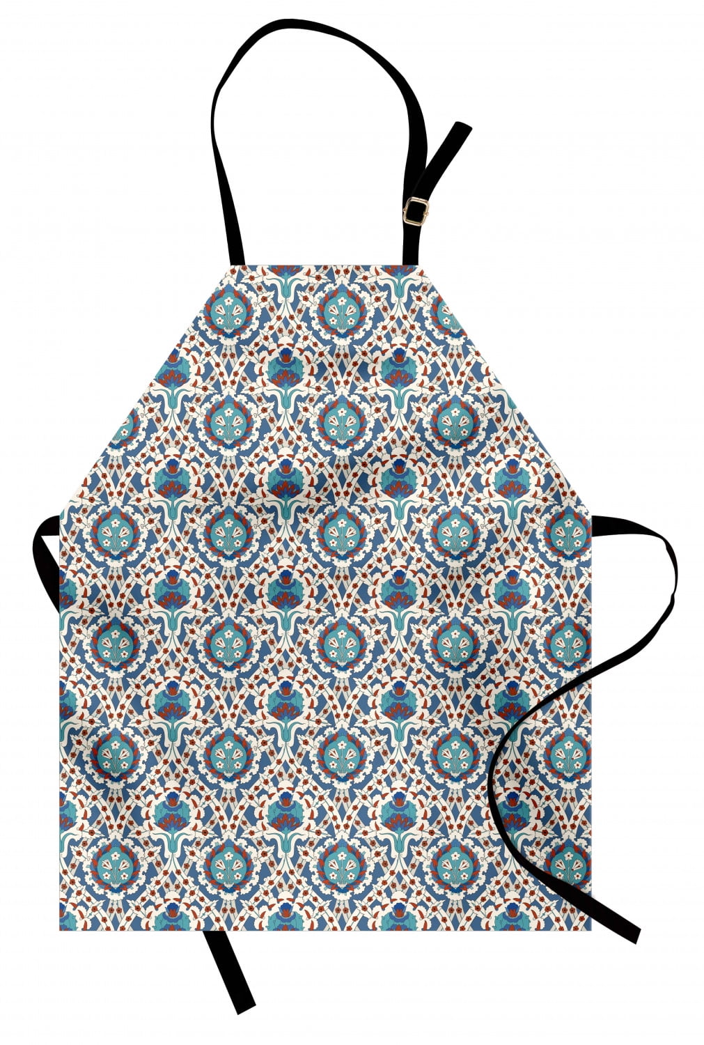 Eastern Apron Traditional Arabic Ornament with Little Blossoms Moroccan