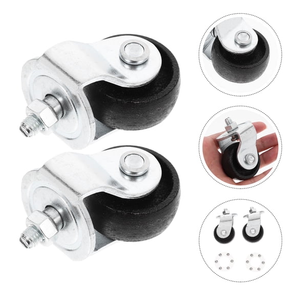 Pawsdot 2Pcs Easy Install Floor Jack Caster Wheels Heavy Duty for Car Floor Jack