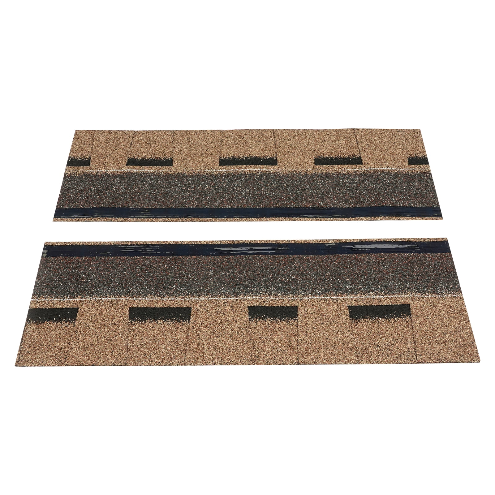 Roofing Shingles, Asphalt Shingles Roof Tiles, 16Pcs Asphalt Roof Shingles (Gold)