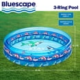 thumbnail image 5 of Bluescape Blue Shark 3-Ring Inflatable Swimming Pool for Kids, Round, Age 2 & up, Unisex, 5 of 7