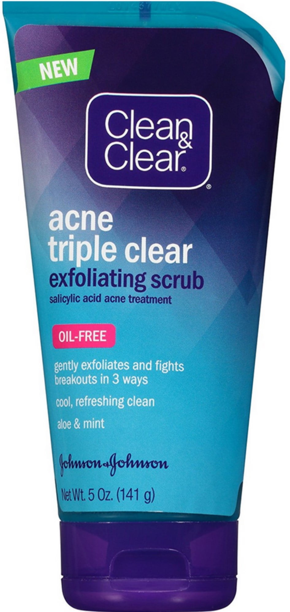 3 Pack Clean & Clear Acne Triple Clear Exfoliating Scrub, Oil Free 5