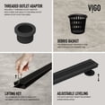 thumbnail image 5 of Vigo Vg07003 36" Linear Shower Drain, 5 of 10