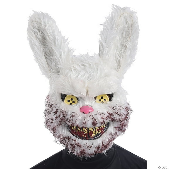 Seasonal Visions Adult Scary Rabbit Snowball Costume Mask - Size 14 in.