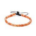 thumbnail image 1 of Xiao Hua Pulseras de cuentas para mujer y hombre - Pulsera de cuentas con cristales curativos ajustables de 4 mm - Naranja, 1 of 4