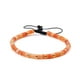 thumbnail image 1 of Nvzi Pulseras de cuentas para hombres: pulsera de cuentas ajustable con cuentas de cristal curativo de 4 mm, color naranja, 1 of 4
