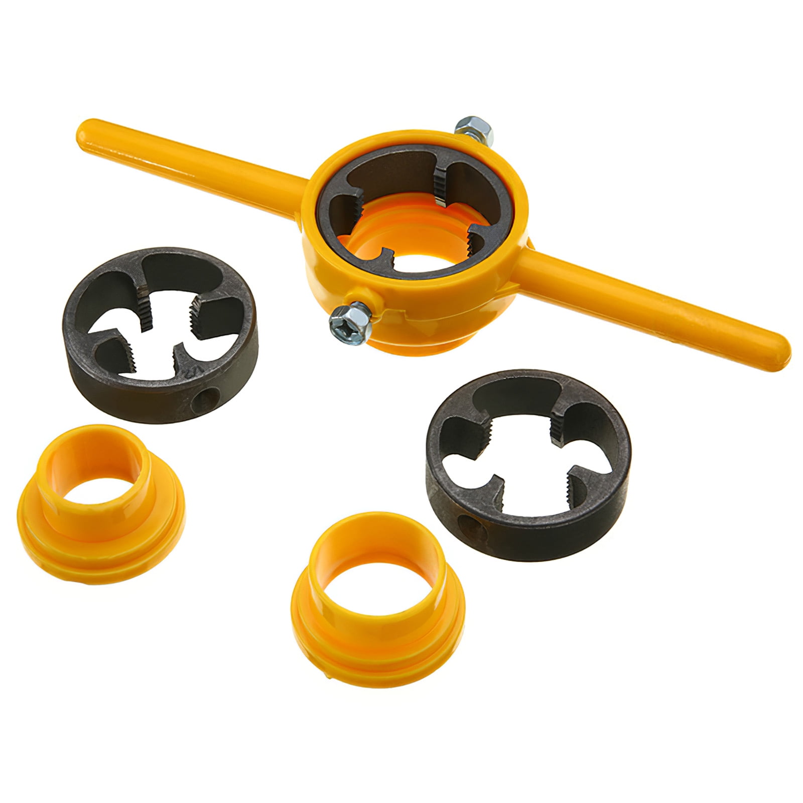 DTOWER 60 Degrees Tapered Pipe Thread Tap and Die Set Die Set Thread Maker Tool Pipe Round Die