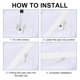 thumbnail image 3 of 150 Pcs PEX Pipe Clamp Clip 1/2 Inch 3/4 Inch U Hook PEX Clamps PVC Water Pipe Support Holder Socket, 3 of 5