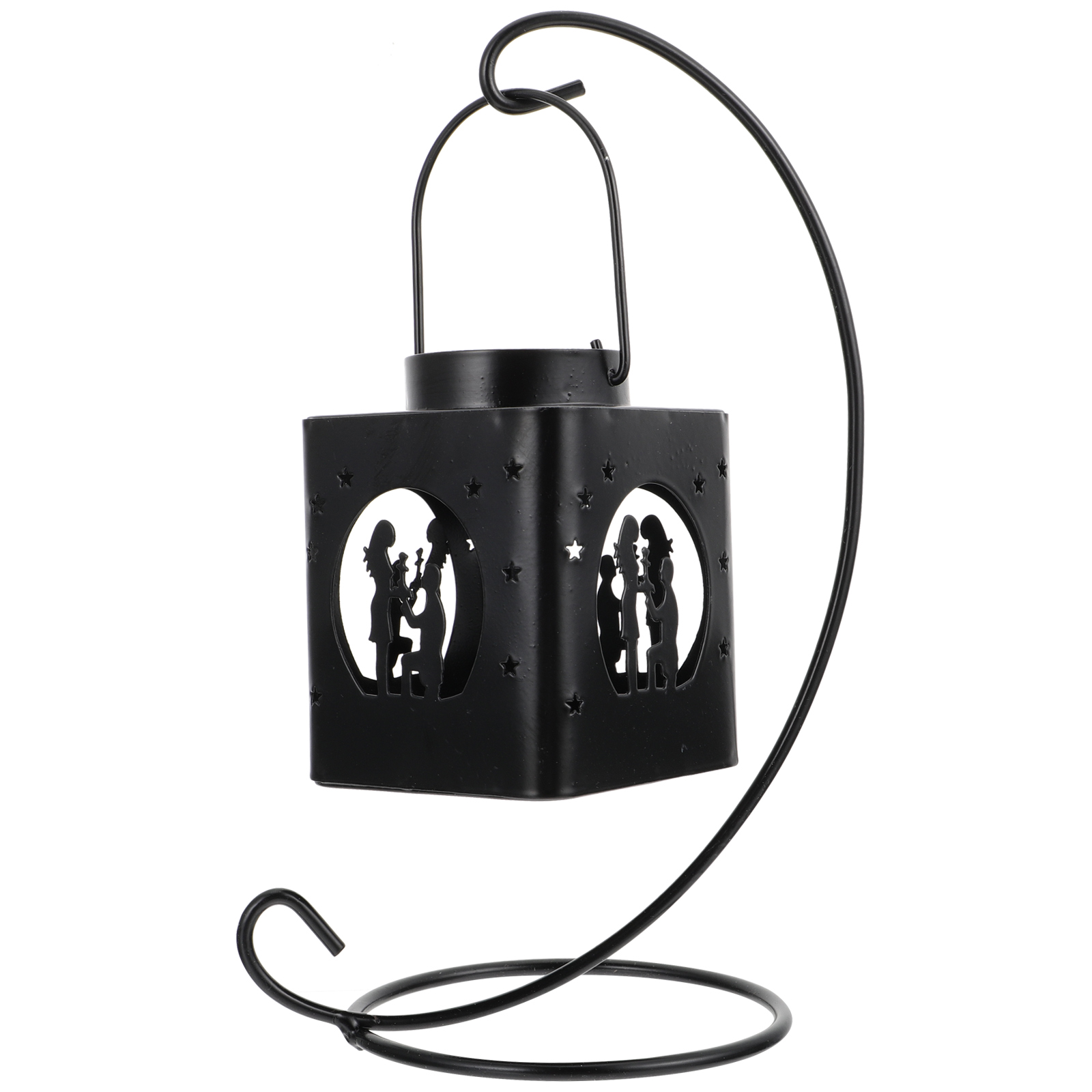 NUOLUX Holder Decorative Candlestick Retro Hanging Lantern Stand