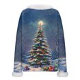 thumbnail image 3 of Craaazy Women's Christmas Sweatshirt Funny Print Long Sleeve V Neck Fall Winter Xmas Tops Gifts, 3 of 7