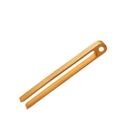 

30PCS Bamboo Toaster Tongs Round Head Design Easy to Clean Kitchen Tools High Temperature Resistant Bread Making Utensils for Cooking
