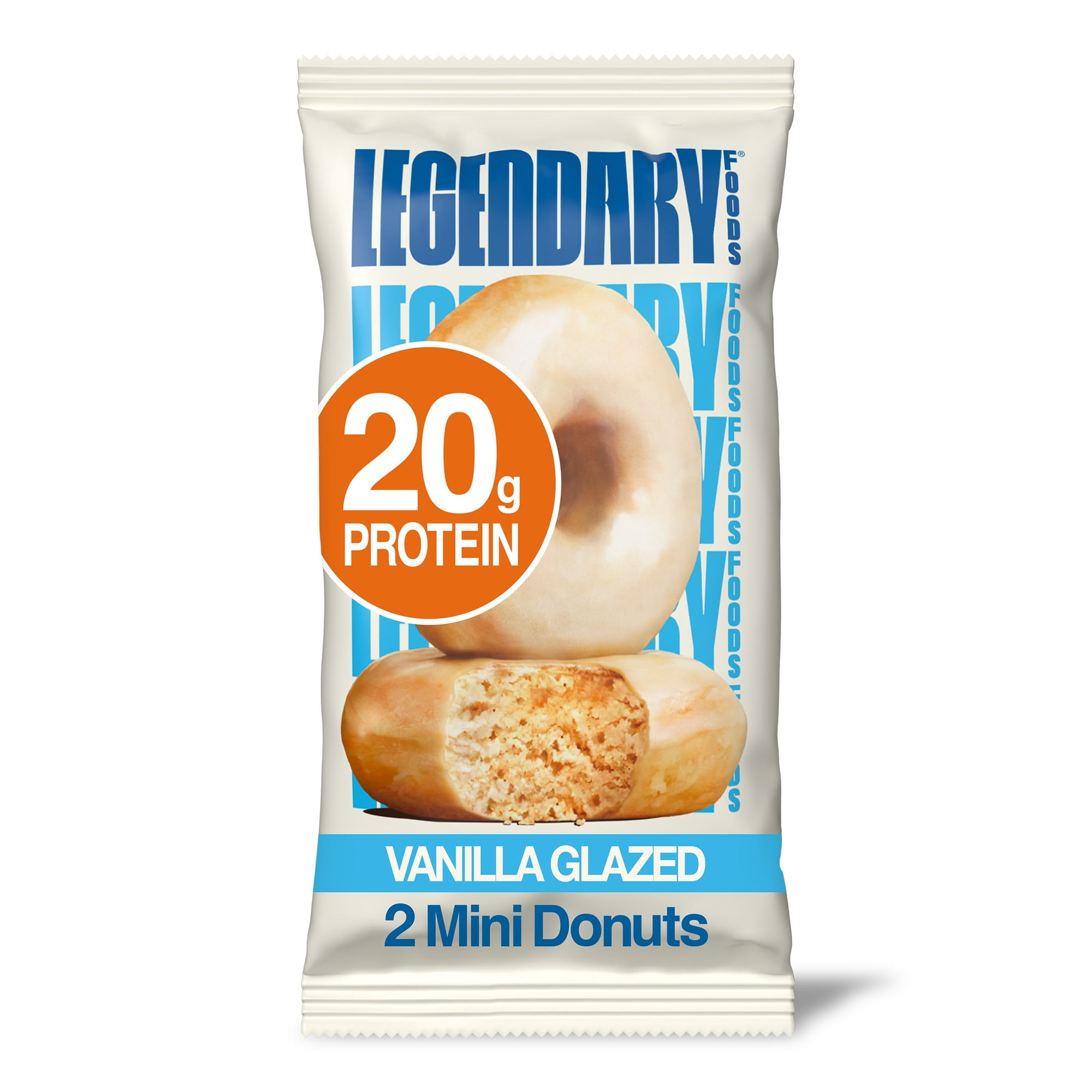 Legendary Foods Protein Donuts, Vanilla Glazed, 20g Protein, 1 Pack, Keto Friendly, Gluten Free