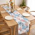 thumbnail image 3 of Coastal Ocean Table Runner - 48 Inch Long, Kitchen Dining Table Runner Dresser Scarves, Summer Beach Nautical Octopus Corals Farmhouse Decor for Coffee Tables Wedding Party Banquet, 3 of 8