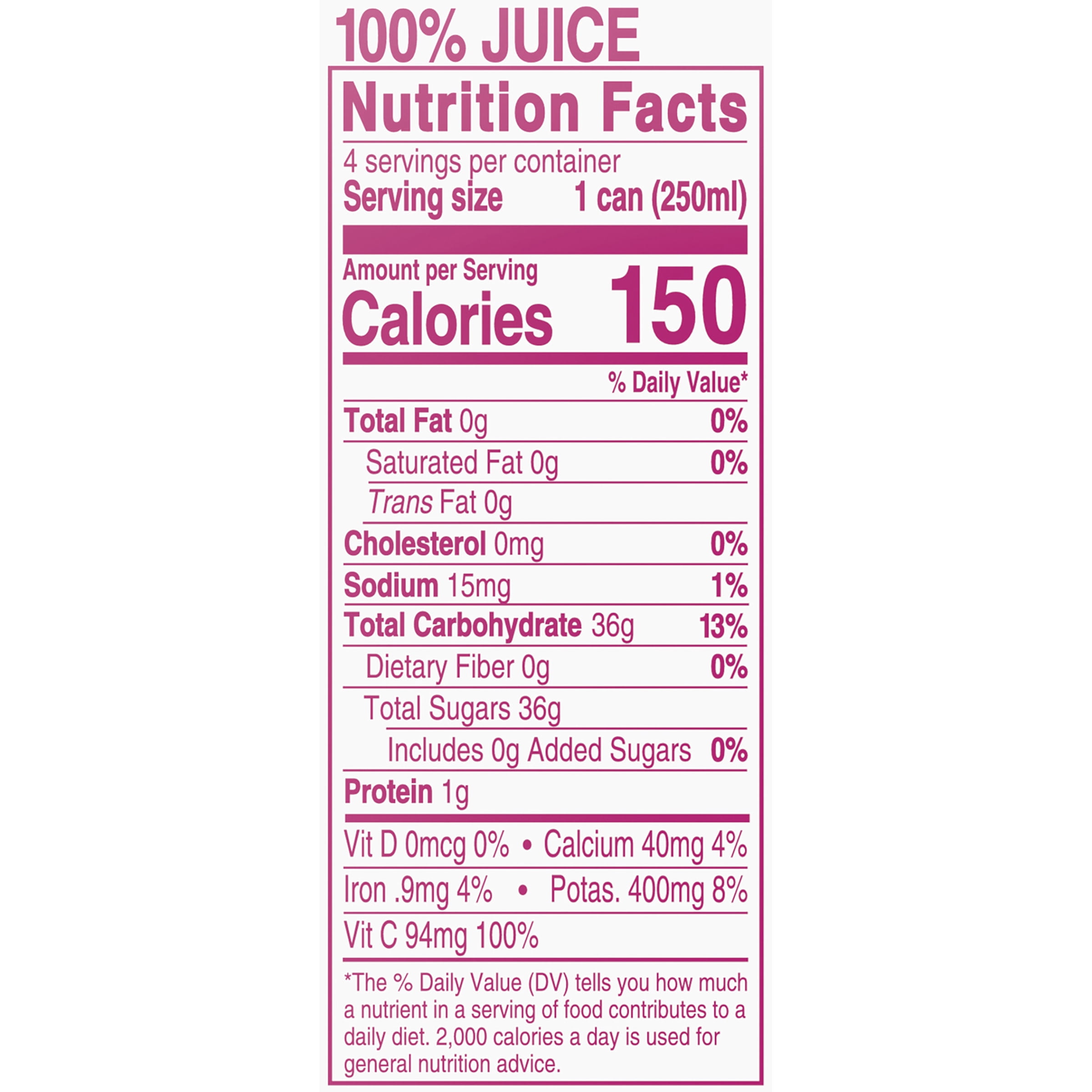 Dole Jaya 100% Pineapple, Passion Fruit & Carrot Juice, Tropical Juice, 8.4 Oz Cans, 4 Ct