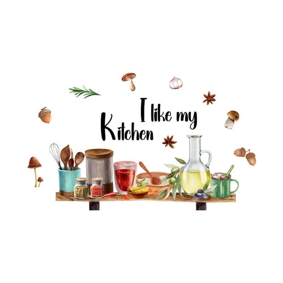 CCOCC Wall Paper,Kitchen-Specific Design Wall Decals,Minimalist Style Wall Stickers Decor,30x60CM