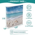 thumbnail image 5 of Beach Shells Sea 3 Ring Binders 1.5 inch Hardcover File Folders with Interior Pockets A4 Size Organizer for School Office Hospital Set of 2, 5 of 8