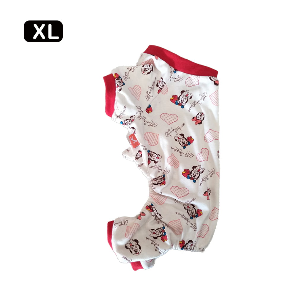 New dog clothes cotton printed four-legged dog pajamas - 0 - 0