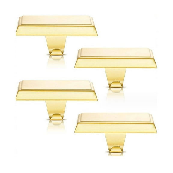 FACEGA 3Pcs Stocking Holder Stand,Rounded Arc Stocking Hangers,Thickened Material Easy to Clean Stocking Holders for Mantle,Silver