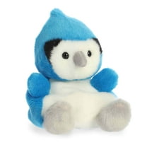 Aurora - Mini Adorable Stuffed Animal - 5" Chatters Blue Jay - Palm Pals