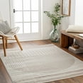 thumbnail image 3 of BoutiqueRugs Howi Contemporary Runner Rug - Cream, Dark Red, Light Slate - 2'7" x 10' Runner, 3 of 11