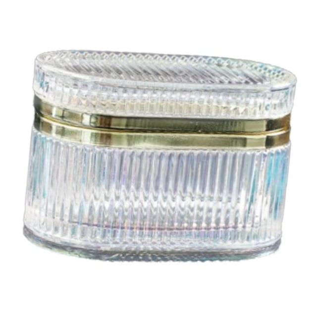 Caja de joyería de cristal en relieve Fernando estuche de almacenamiento de joyería para mujer Vistoso