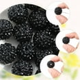 thumbnail image 3 of 40Pcs Resin Rhinestone Beads Disco Ball Bulk 20mm Black Round Bubblegum Pave Full Rhinestones Glitter Diamond Gem Spacer Pen Bead, 3 of 5