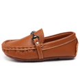thumbnail image 2 of Odema Toddler Boys Soft Split Leather Slip-On Loafer Boat Dress Shoes, 2 of 6