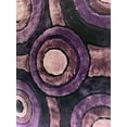 thumbnail image 3 of Soft Cozy Circular 3D Fluffy Round Design, Lavender, 7'6" x 10'3" Area Rug/Carpet by Makymo, 3 of 4