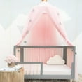 thumbnail image 3 of Dosel de cama princesa con encaje, mosquitero para niños, redondo, cúpula, tienda de juegos, decoración para bebés y niños, interior y exterior, 3 of 6
