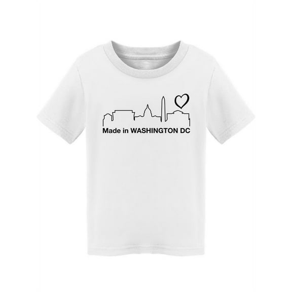 Made In Washington D.c. T-Shirt Toddler -Smartprints Designs,  5 Toddler