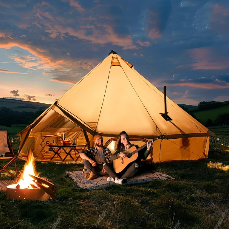 YOLENY Bell Tent for Camping, All Season Waterproof Camping