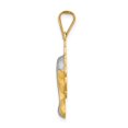 thumbnail image 2 of 14k Two Tone Gold Satin and Mary Pendant, 2 of 3