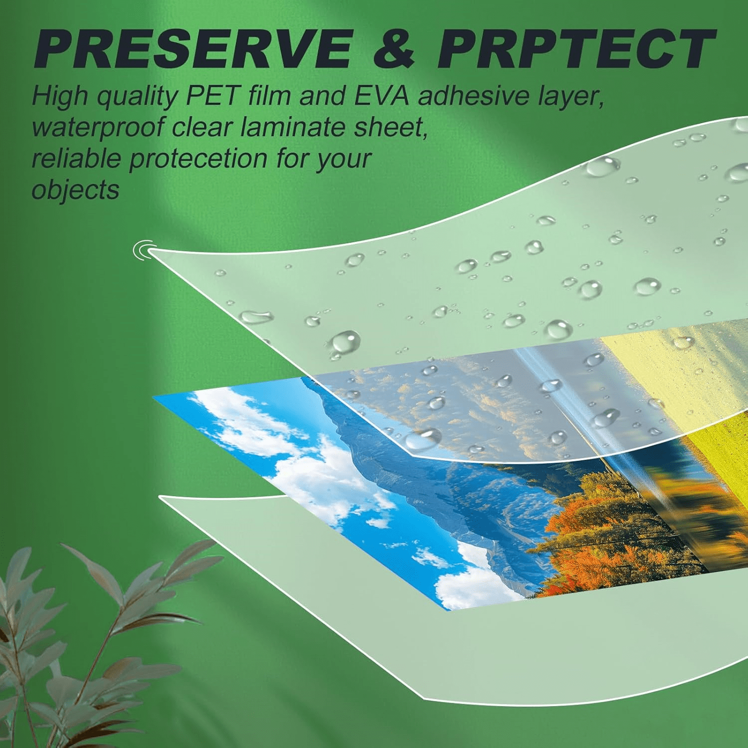 5 Mil Laminating Sheets 300 Packs, Thermal Laminating Pouches Holds 8.5" x 11" Sheets, Clear Laminator Plastic Paper 9 x 11.5 Inches