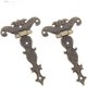 thumbnail image 1 of Set of 2 Zinc Alloy Cabinet Door Hinges, Bronze, 1 of 5