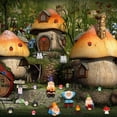 thumbnail image 7 of Gnomes Fairy Resin Statues Miniature Garden Accessories, Mini Dwarf Figurine Fairy Miniature Ornament DIY Kit, Micro Landscape Ornaments for Outdoor Indoor Patio Yard Lawn Garden, 7 of 7