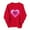 XQR4-Red, variant on VKOYWKM Love Sweatshirt for Women Oversized Crew Neck Red Valentine's Day Sweatshirts Funny Letter Print Long Sleeve Pullover Spring Fashion