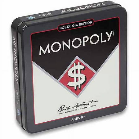 WS Game Company Monopoly Nostalgia Edition Board Game in Collectible Tin