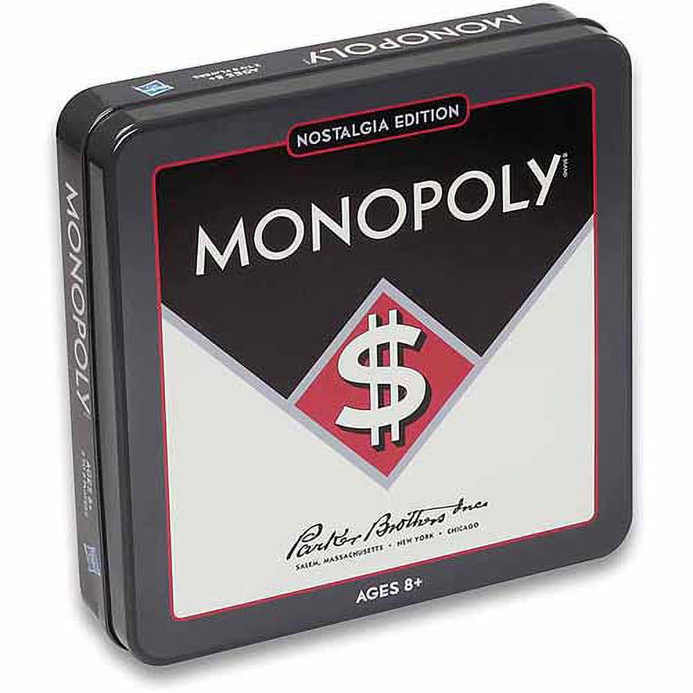 Monopoly Nostalgia Edition Board Game in Collectible Tin photo 1