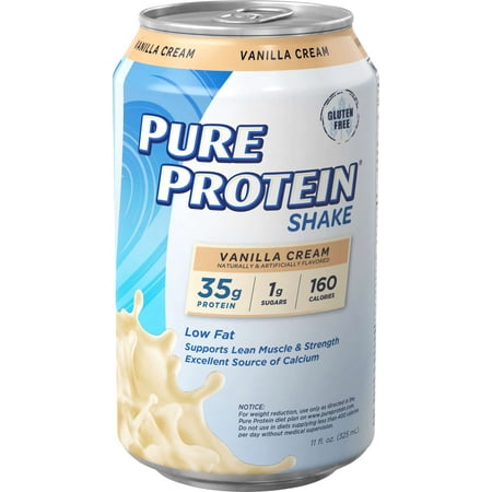 Pure Protein® 35g Shake - Vanilla Cream, 11 ounce, 12