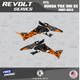 thumbnail image 4 of Kalair GFX Graphics Kit for Honda TRX300EX (2007-2013) Revolt Series, 4 of 6