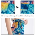 thumbnail image 3 of Tie Dye Stylish Chiffon Women's Summer Beach Dress with Polyester Straps - Beach Skirt Option Included, 3 of 6