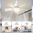 thumbnail image 3 of Lámpara Techo Con Ventilador LED Moderno Base E27 3 Velocidades, 3 of 9