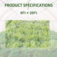 thumbnail image 3 of Agricultural Greenhouse Film, 8 Mil Thickened Transparent Anti-Cold Greenhouse Cover For Vegetable Growing, 2X3 Feet Single Piece Arched Greenhouse Sheeting For Farming, 3 of 5
