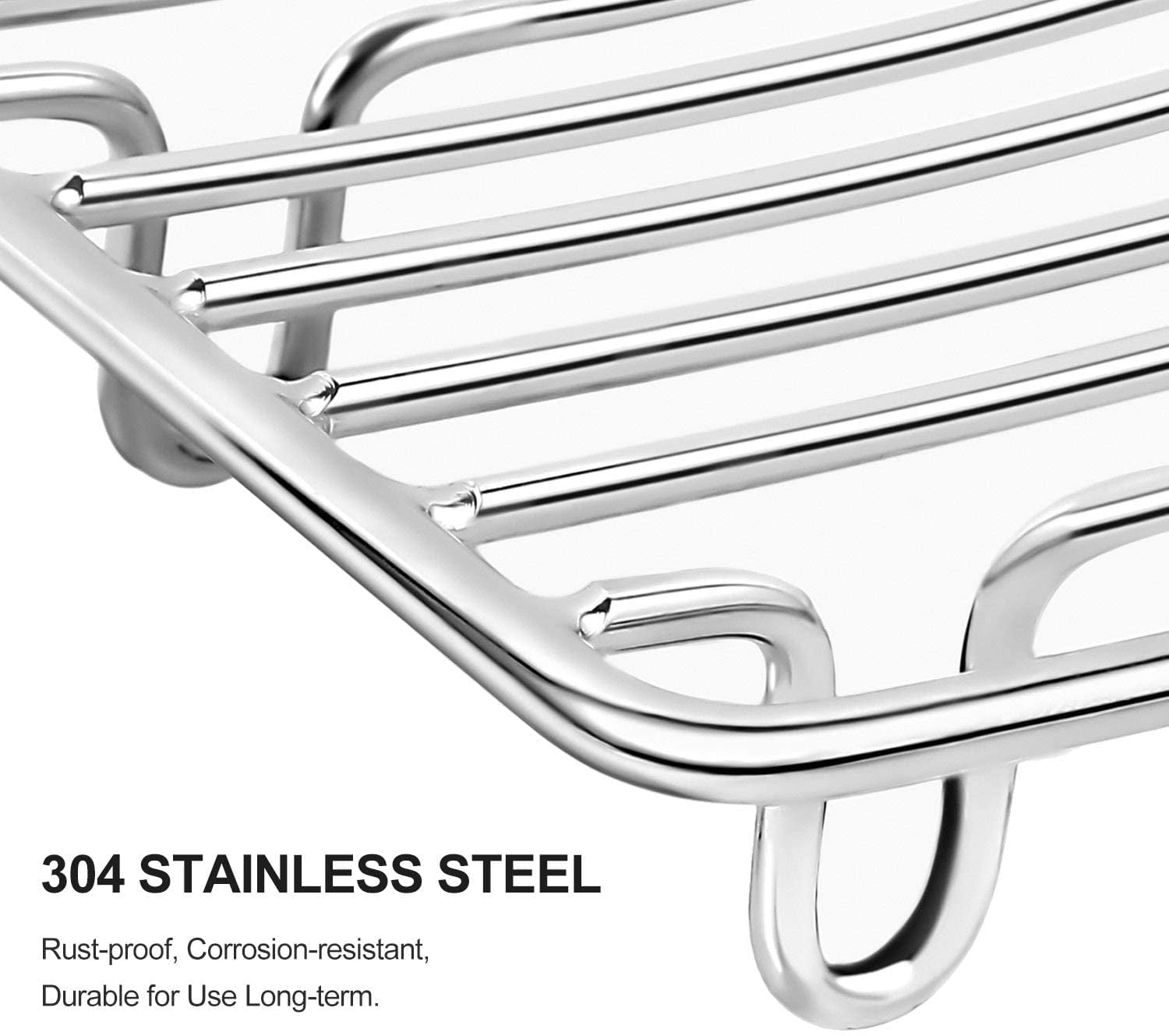 Home & Kitchen GUUKAR Stainless Steel Bar Soap Dish Rust Proof Soap