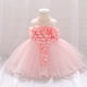 thumbnail image 2 of Vestido Para Niñas, Ropa Para Niñas Pequeñas, Temperamento Para Niños Pequeños, Flores, Perlas, Hilo De Red, Vestido De Fiesta De Cumpleaños, Vestidos Rosa Odeerbi LM103-8316, 2 of 8