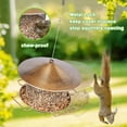 thumbnail image 3 of Samhe Bird Feeder for Outdoor, Metal Hanging Wild Bird Feeder with 9.8" Roof, 4.5 lbs Large Capacity, 3 of 8