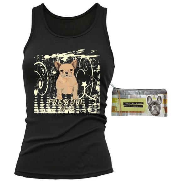 Frenchie Cream Womens' French Bulldog Tank Top & Bag - Multi-Pack Gift Set - Free Shipping