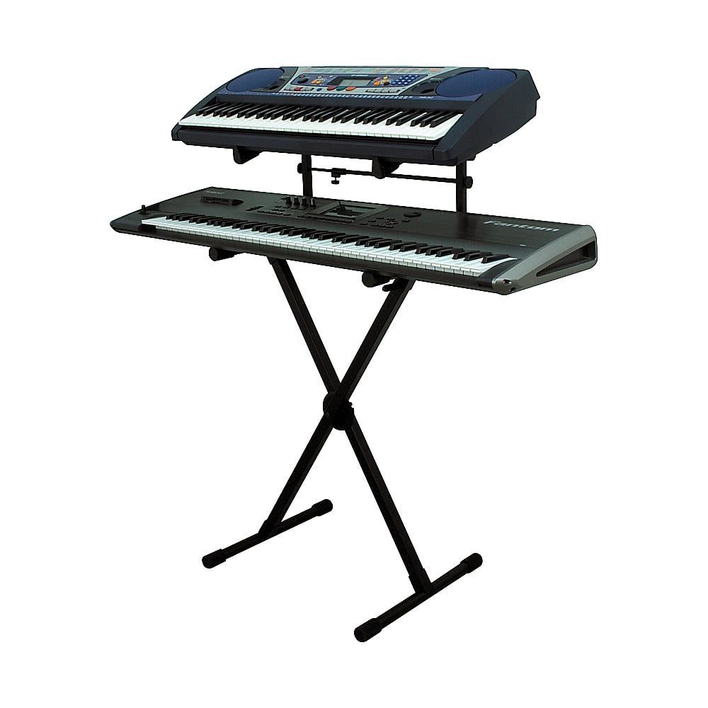 On-Stage Heavy-Duty 2-Tier Keyboard X Stand